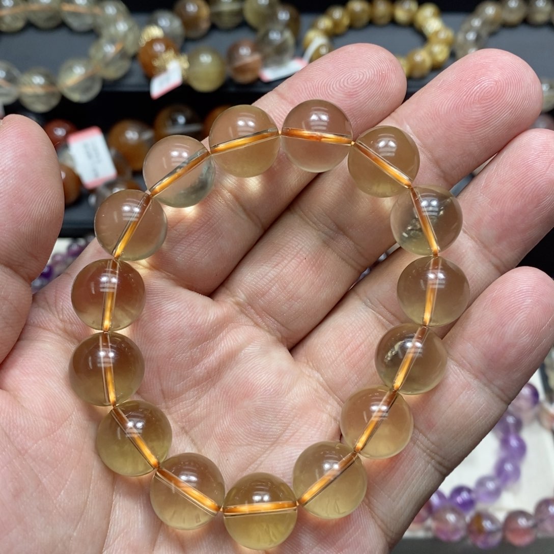 未镶嵌手串水晶黄水晶