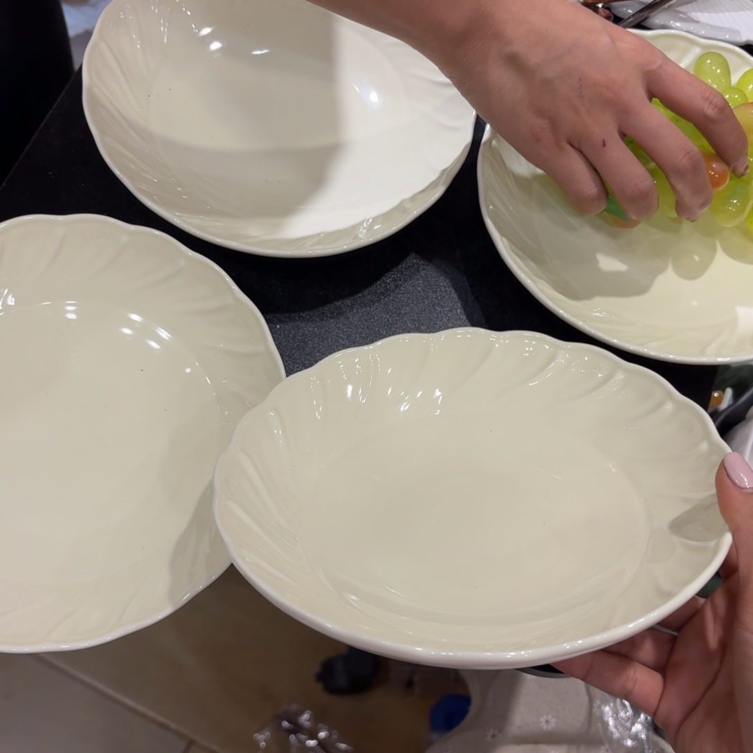 瓷微瑕特价处理四个深盘