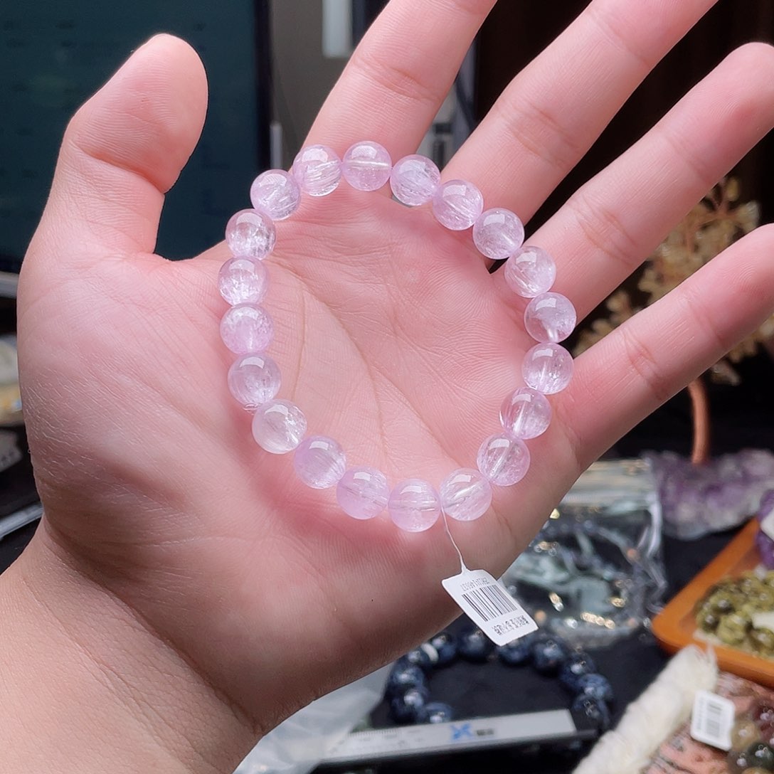 锂辉石手串未镶嵌紫锂辉E10mm