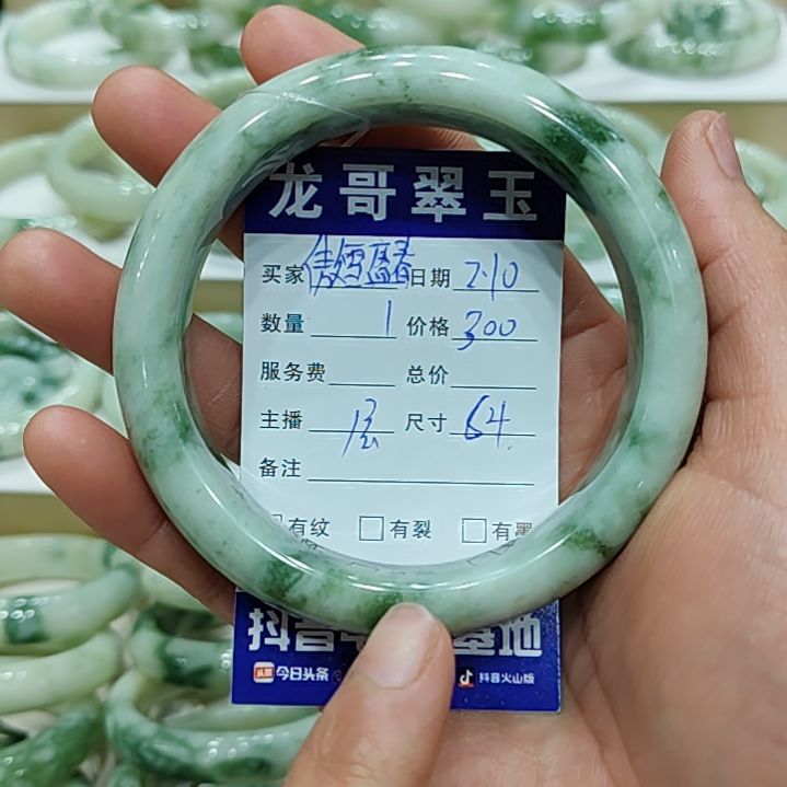 透闪石-蛇纹石玉手镯未镶嵌傲**春