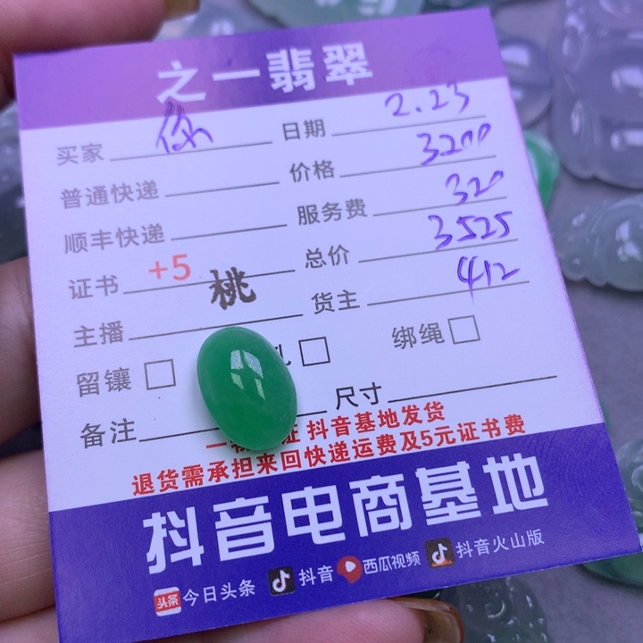 翡翠颈饰未镶嵌你***酱
