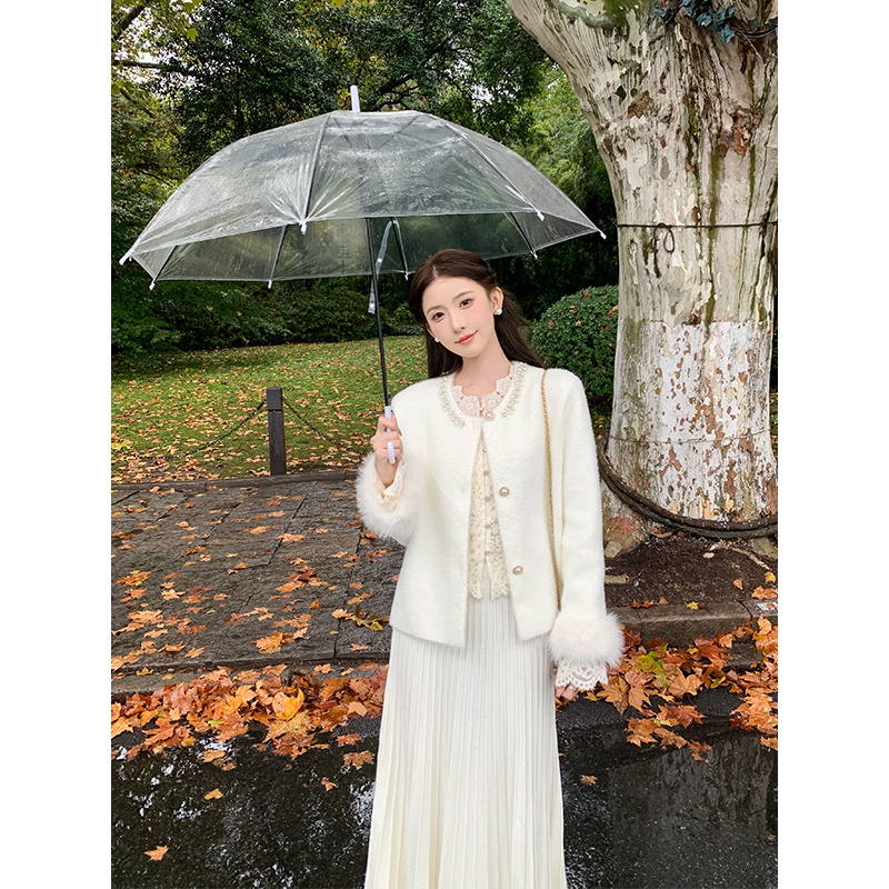 SHAOER【优雅至上】质感小香风重工钉珠优雅气质开衫S725Z20183