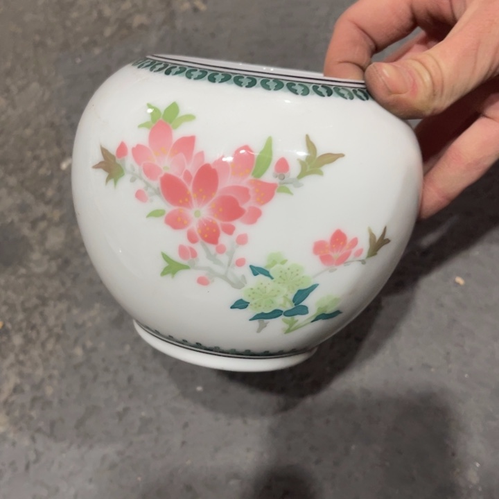 醴陵釉下手绘13厘米长