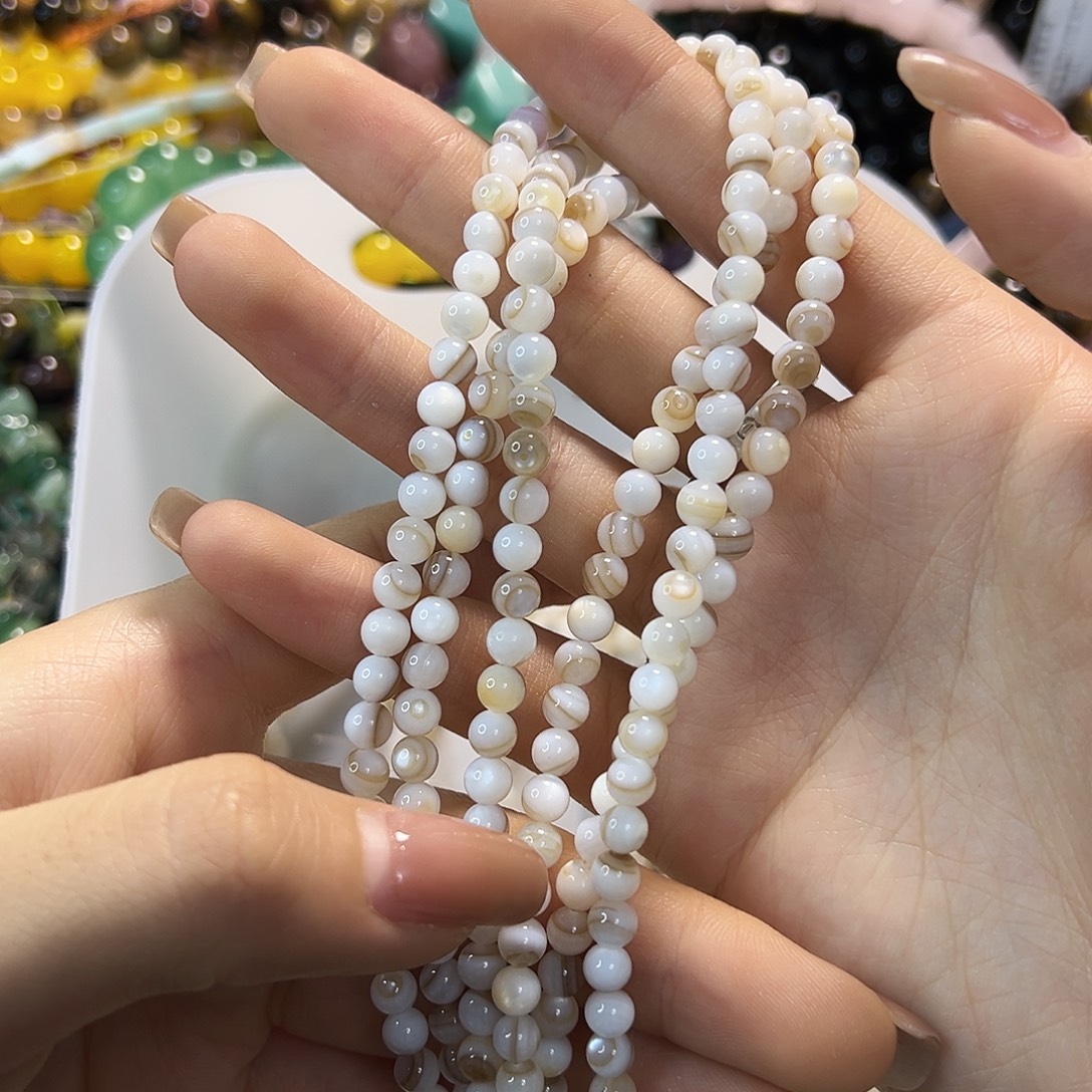 玛瑙/玉髓合金珠宝半成品马蹄螺卡5一条