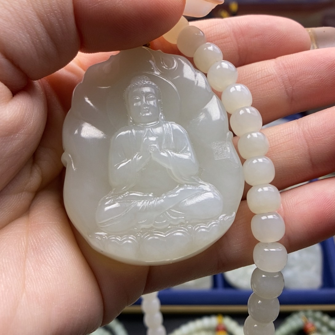 和田玉颈饰未镶嵌用****7