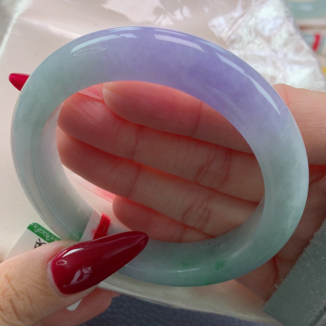 未镶嵌手镯翡翠缅甸天然翡翠A货55.7