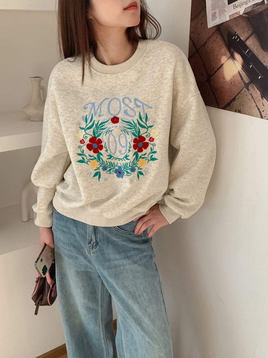 【蜜桃卫衣】冬季韩版慵懒风套头女卫衣加绒扎染圆领时尚