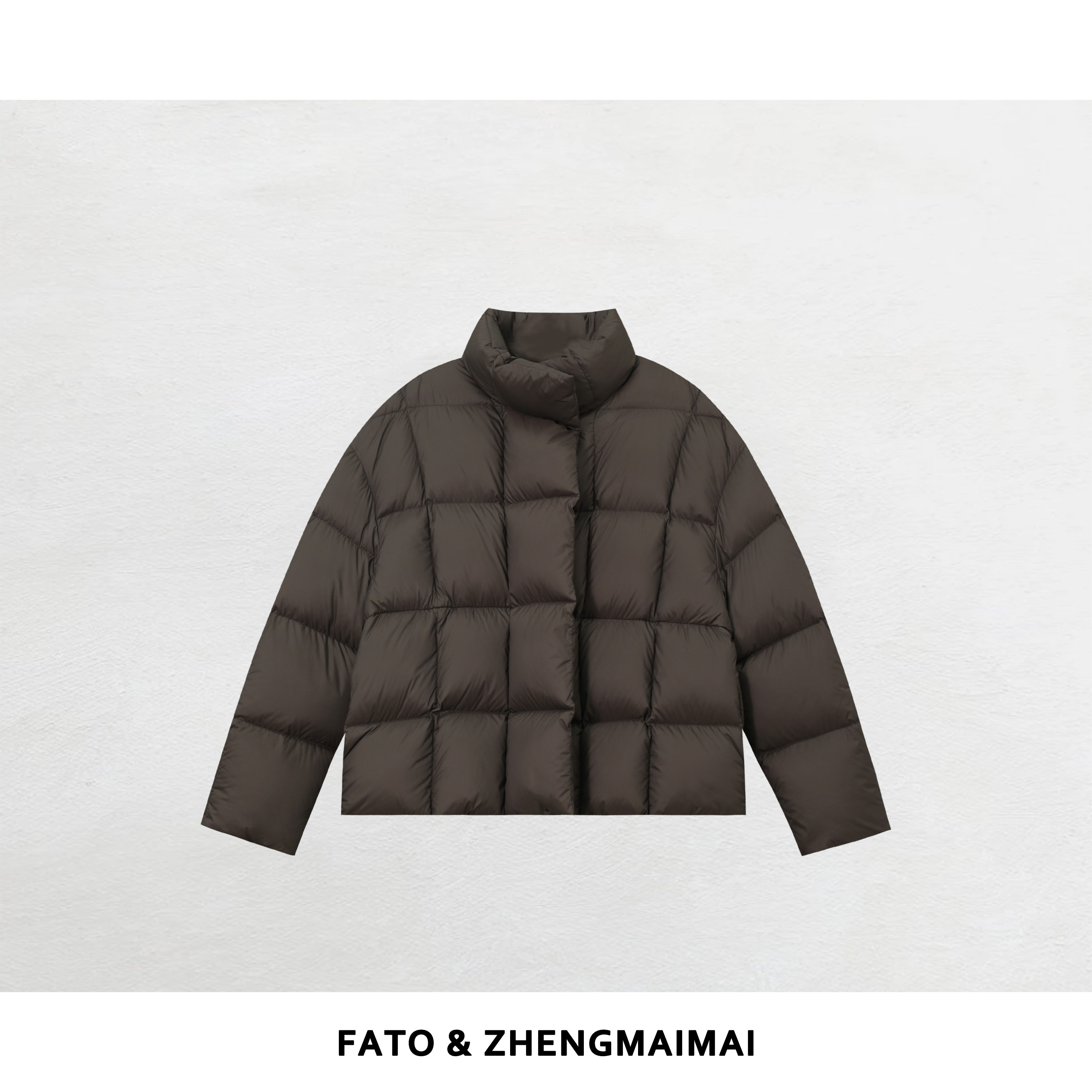郑买买 炭火羽绒 秋冬款保暖气质显瘦宽松轻装滑鹅绒服 YZ51013E2