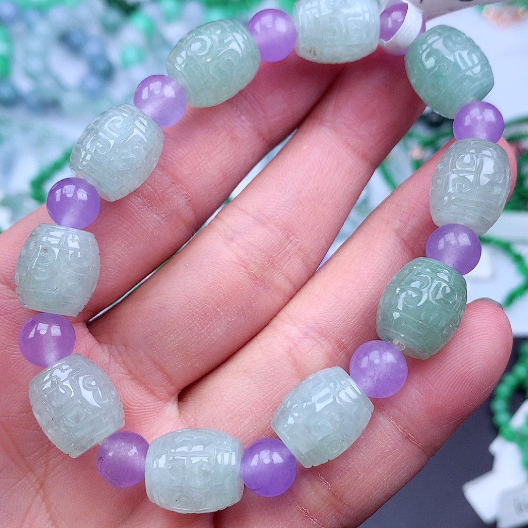 未镶嵌手链翡翠手串