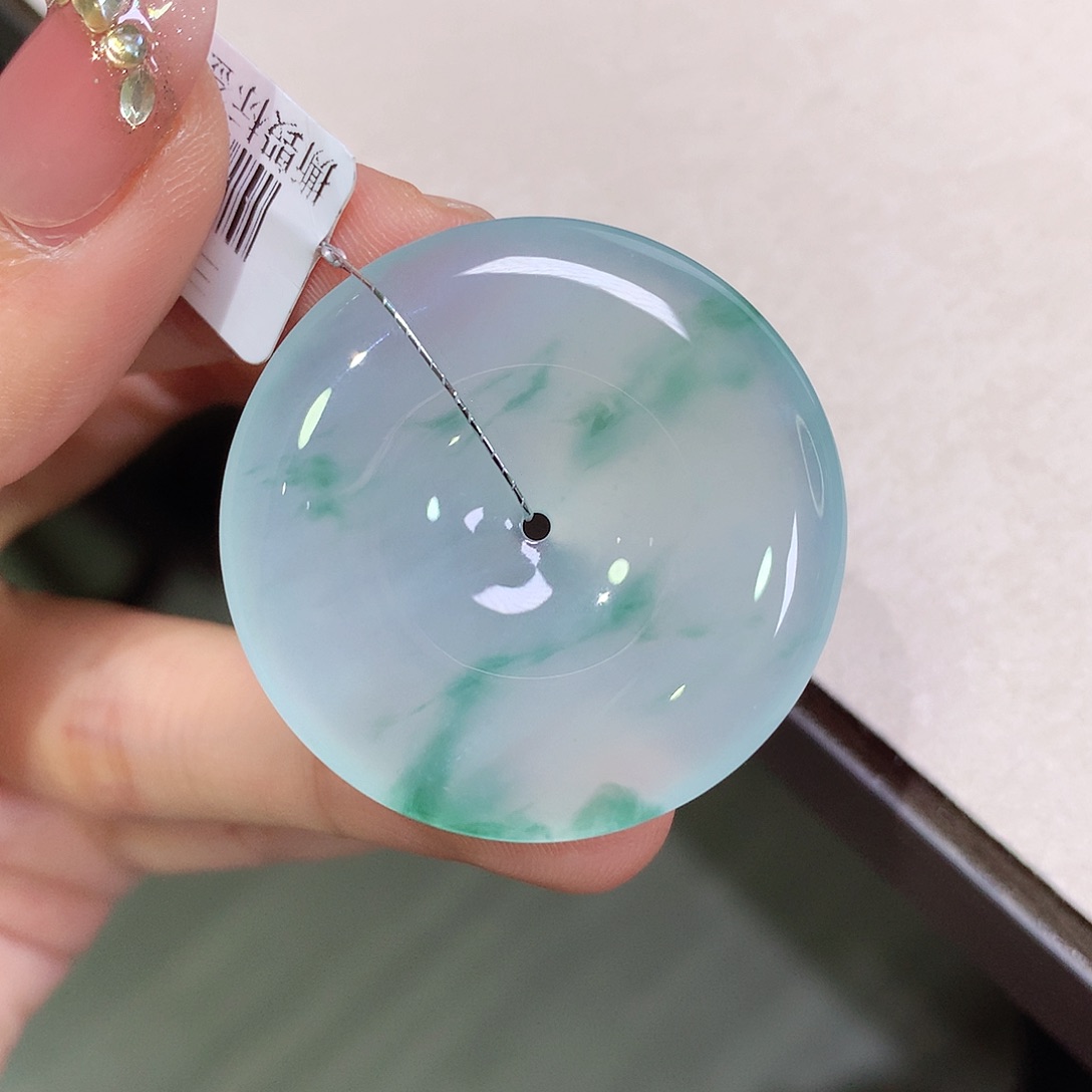 翡翠未镶嵌颈饰35-5.8