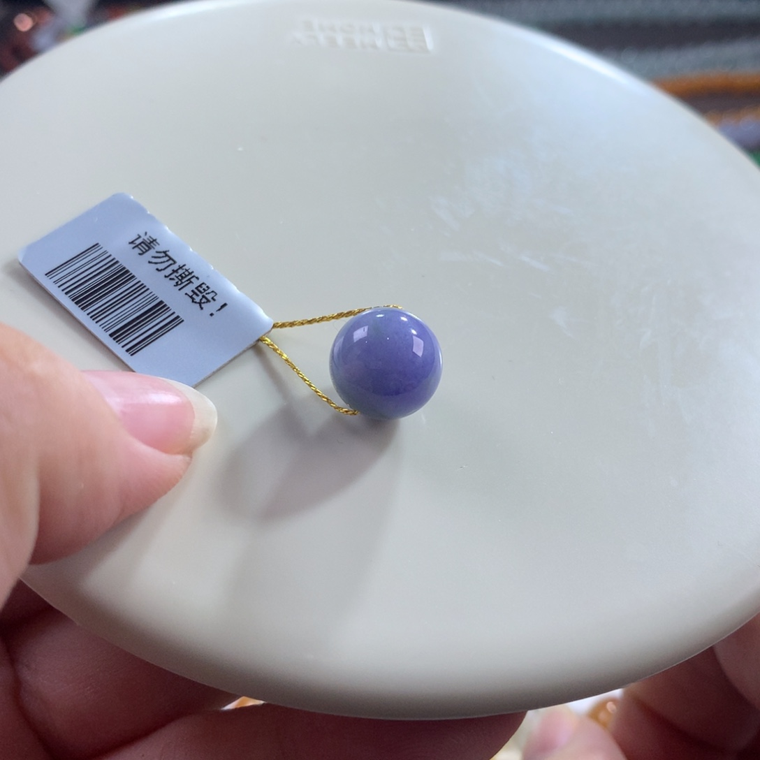 翡翠未镶嵌颈饰宠粉大漏•胶润浓色妖紫卡11.30+