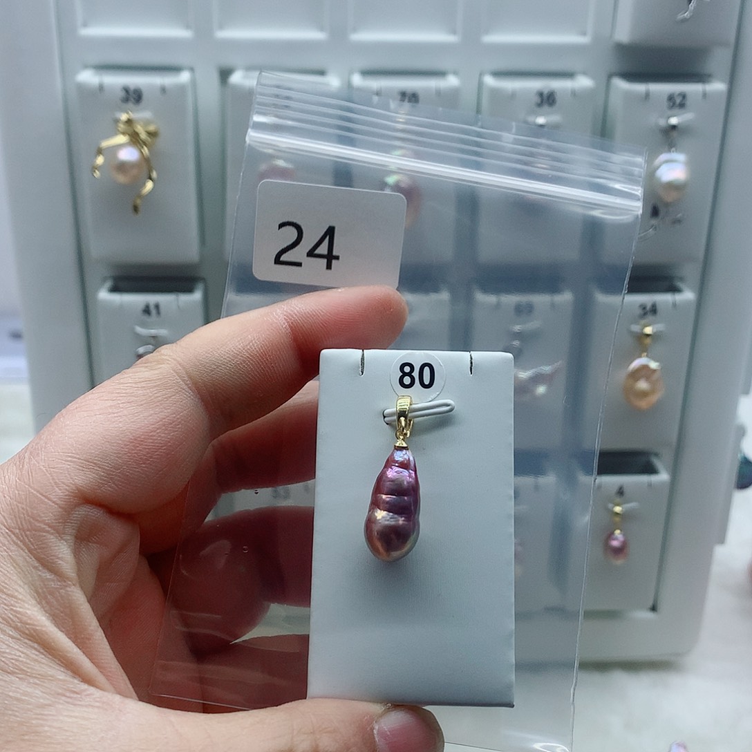 淡水珍珠合金吊坠(不含链)