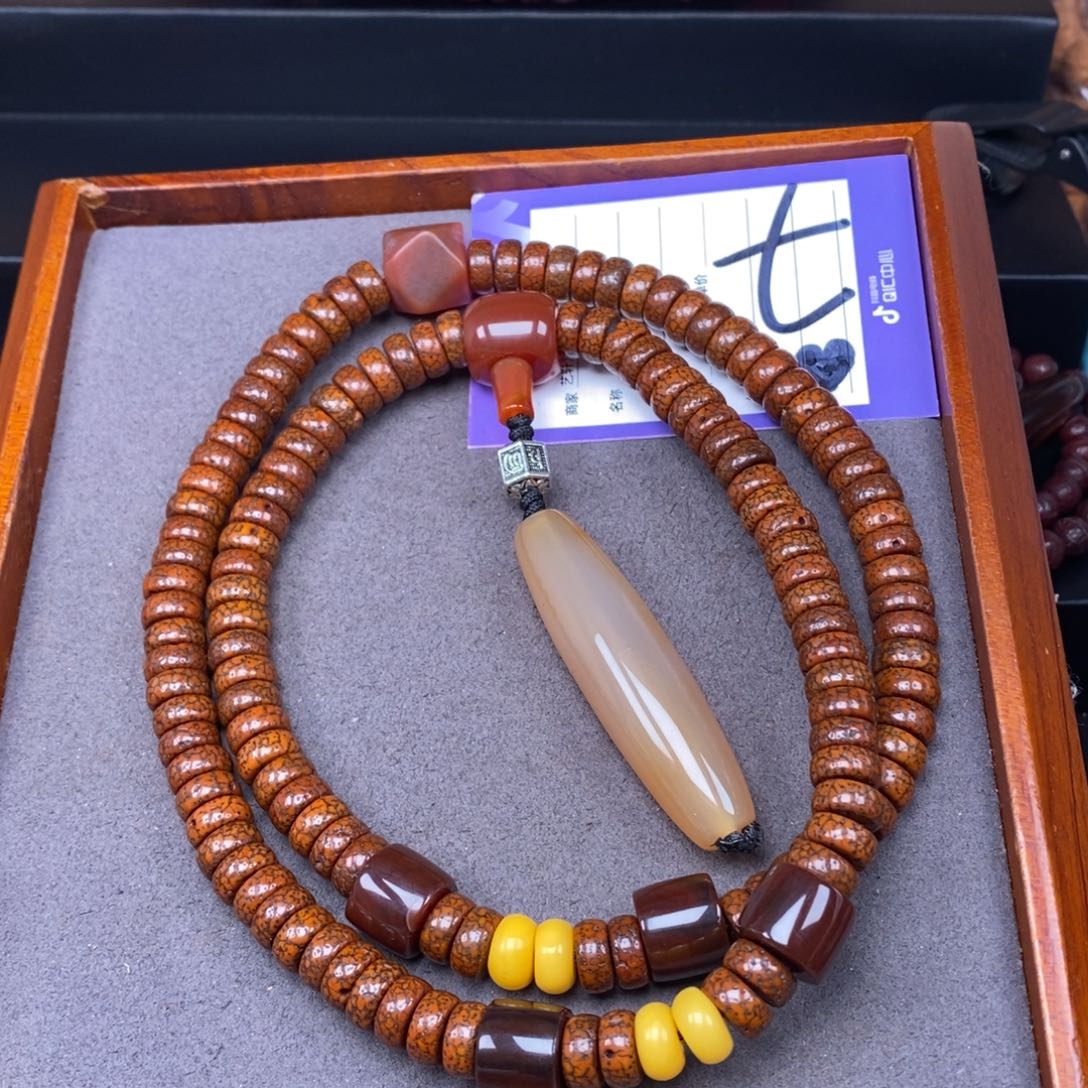 星月菩提吊坠努**斗星月