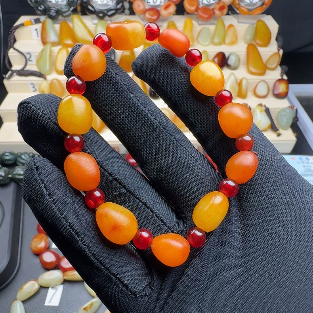 和田玉手串未镶嵌