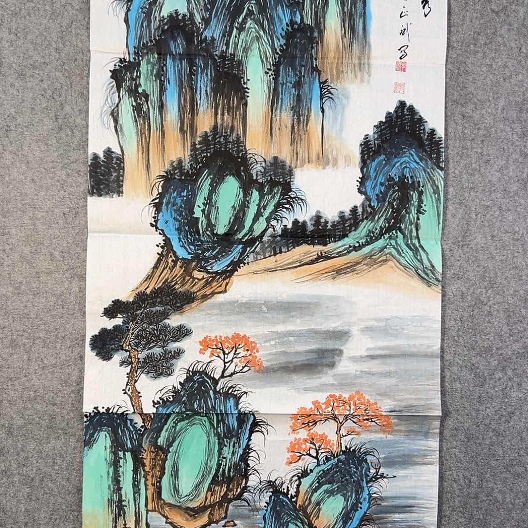 国画388 花鸟在此处飞翔也不