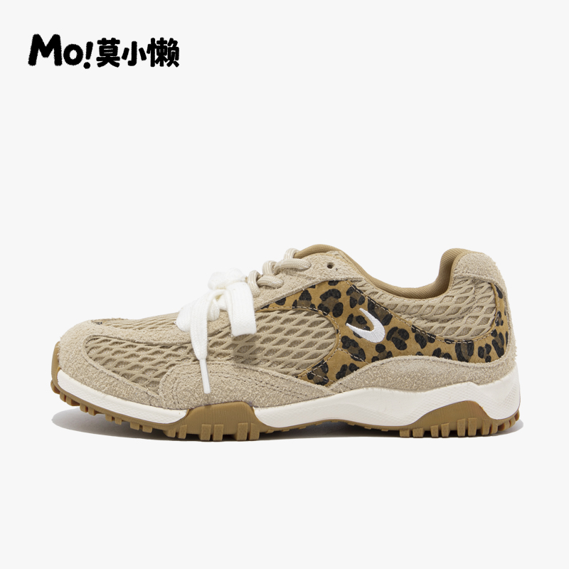 【MO莫小懒】3CM～小圆头真皮增高德训鞋阿甘鞋芭蕾风系带休闲运动女