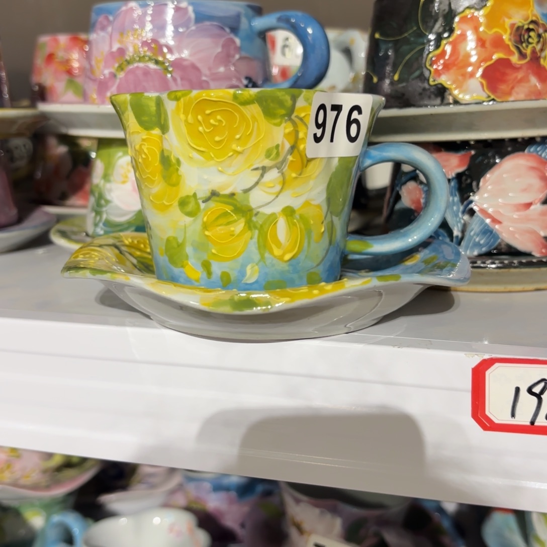 瓷片景德镇手绘高温釉下彩陶瓷茶具