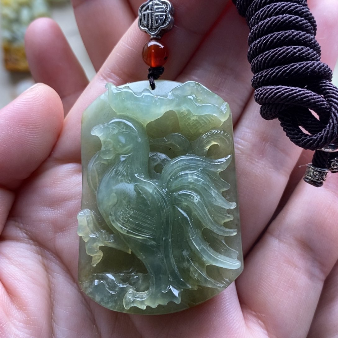 【闪购商品】未镶嵌岫玉颈饰鸡