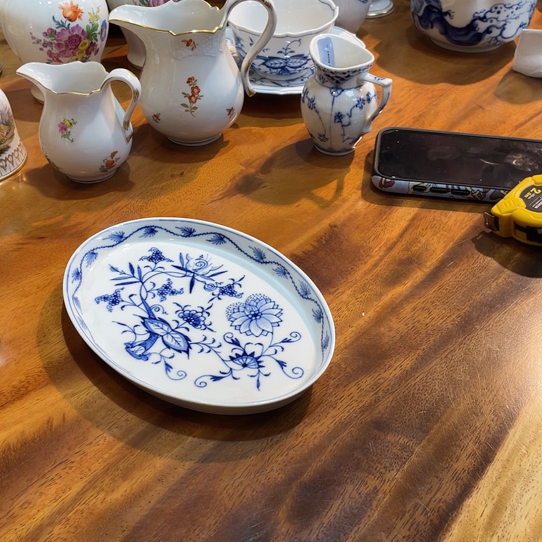 瓷片中古三等蓝洋葱