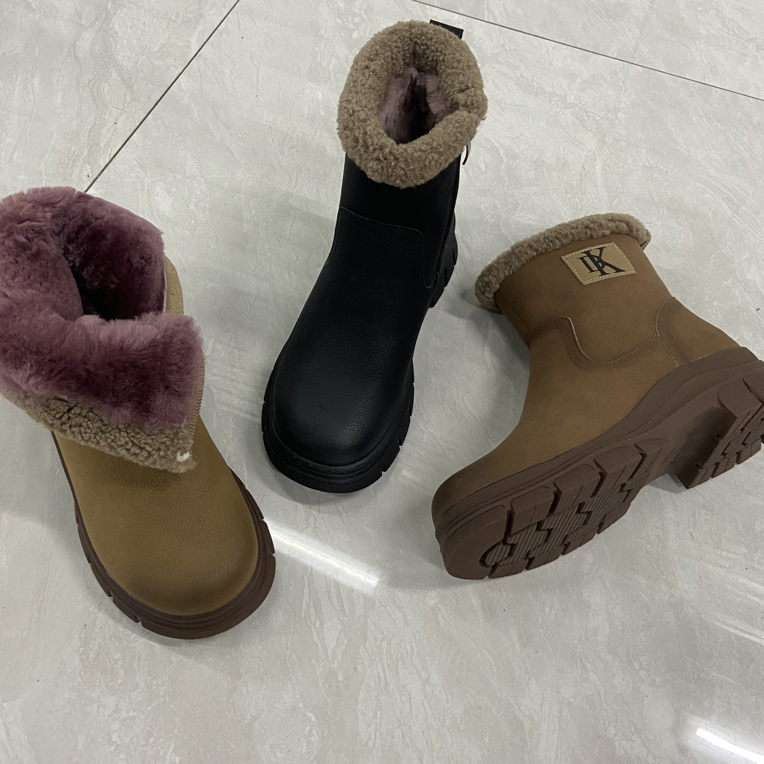 5881-10 女鞋厚底马丁靴女英伦风高级感鞋冬款雪地靴