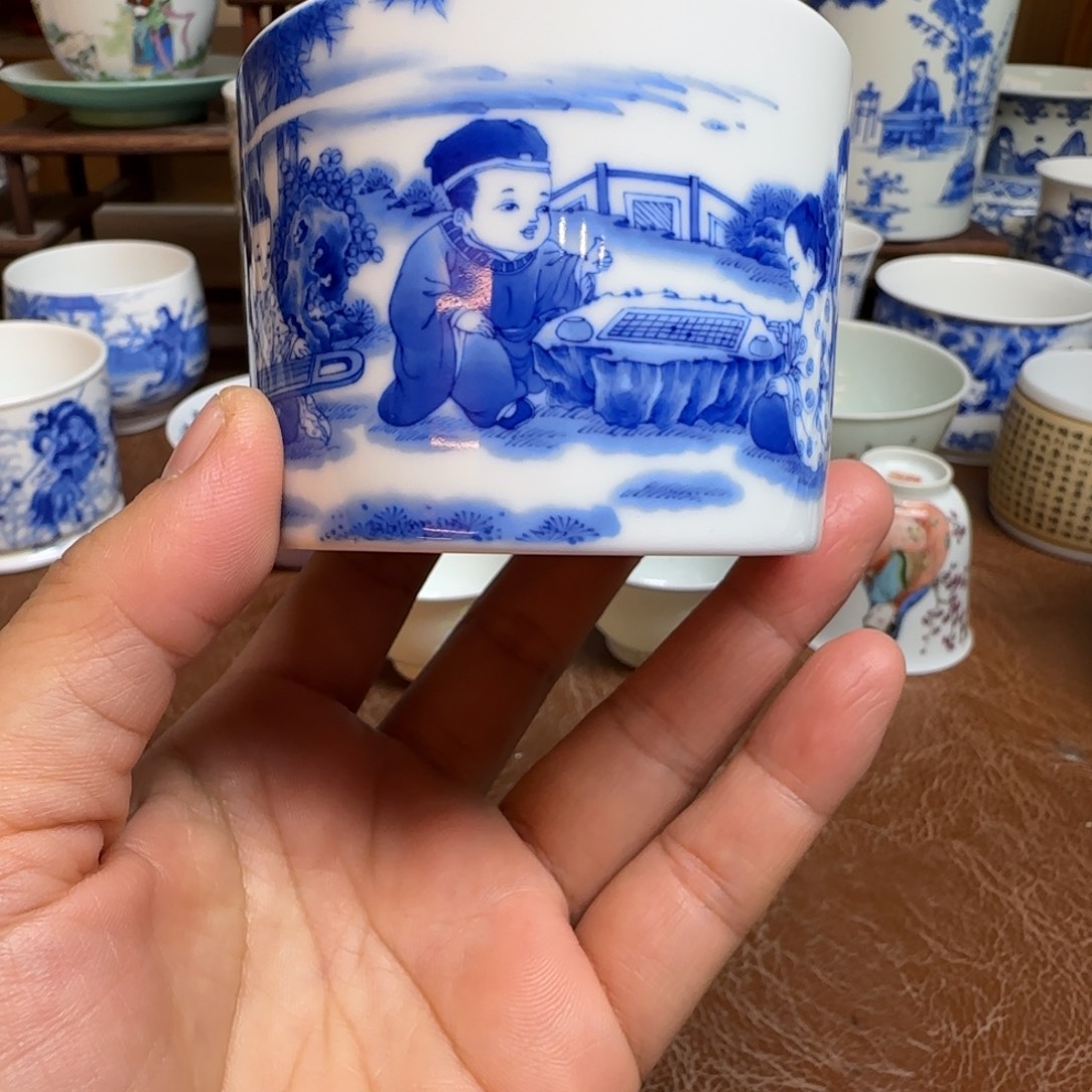 陶摆件今天晚上的月亮很圆