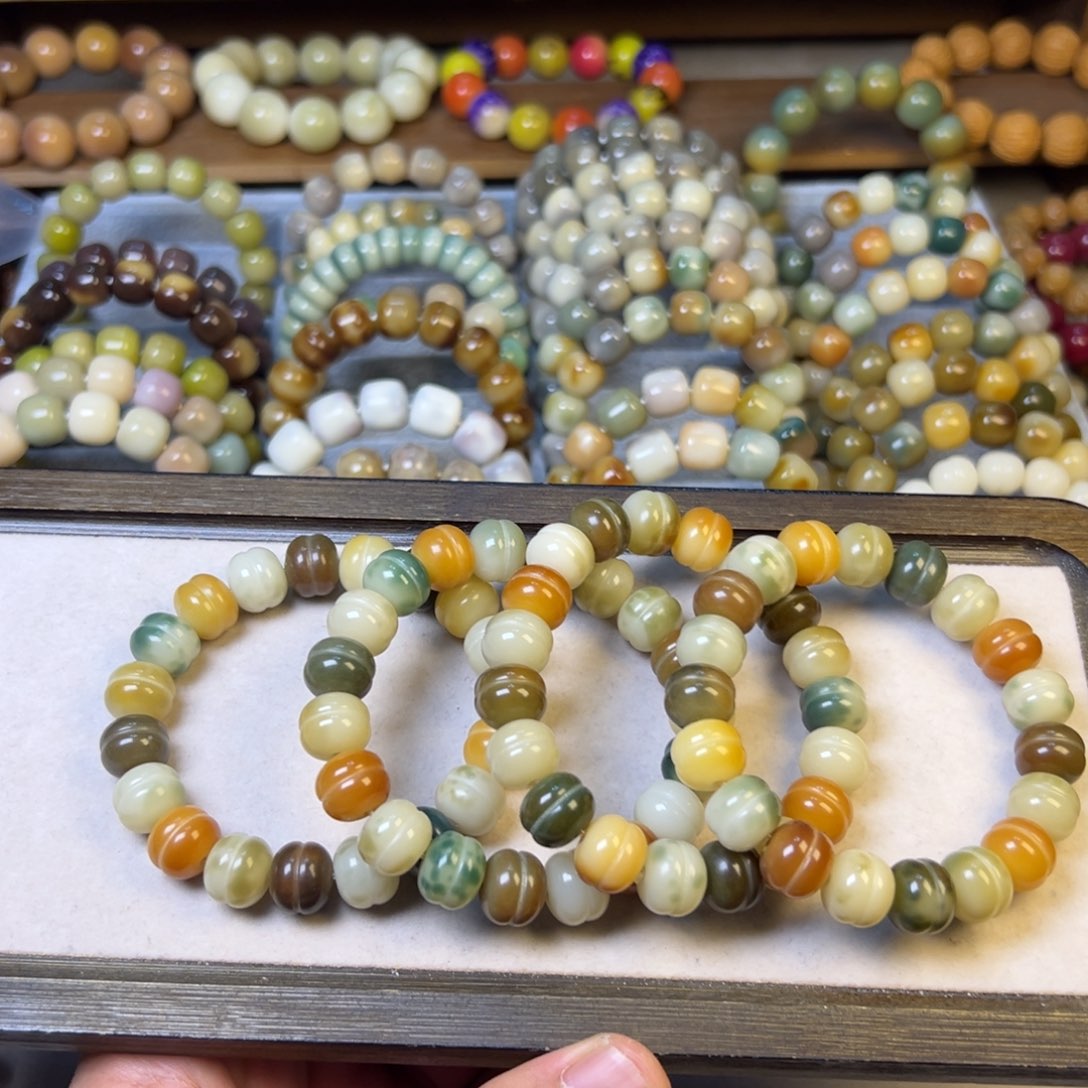 菩提根/象牙果手串蛋堡珠12.5mm