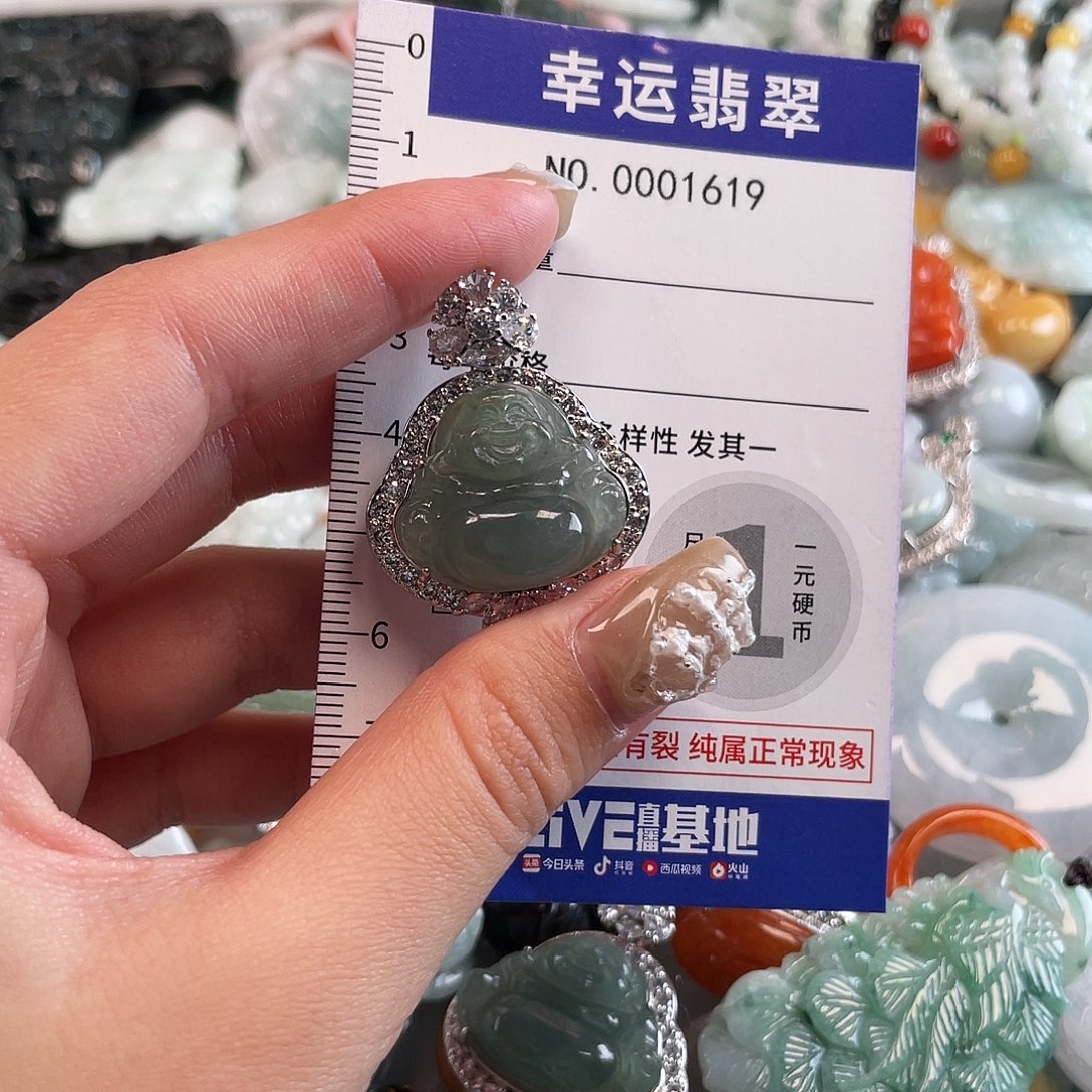 @***冉翡翠未镶嵌颈饰1619