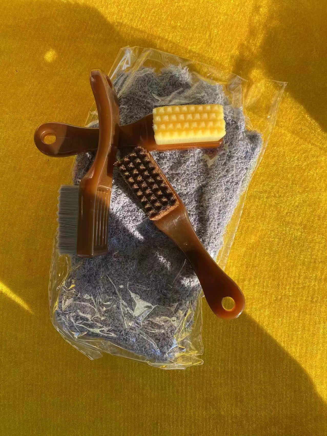 便携式迷你棋格万毛刷文玩上色抛光提亮挂瓷专用工具