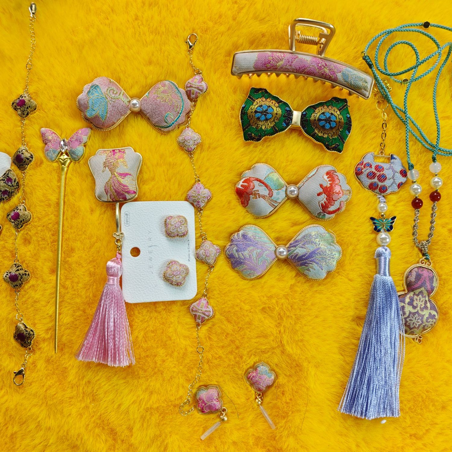 宋锦绣花款定制面料