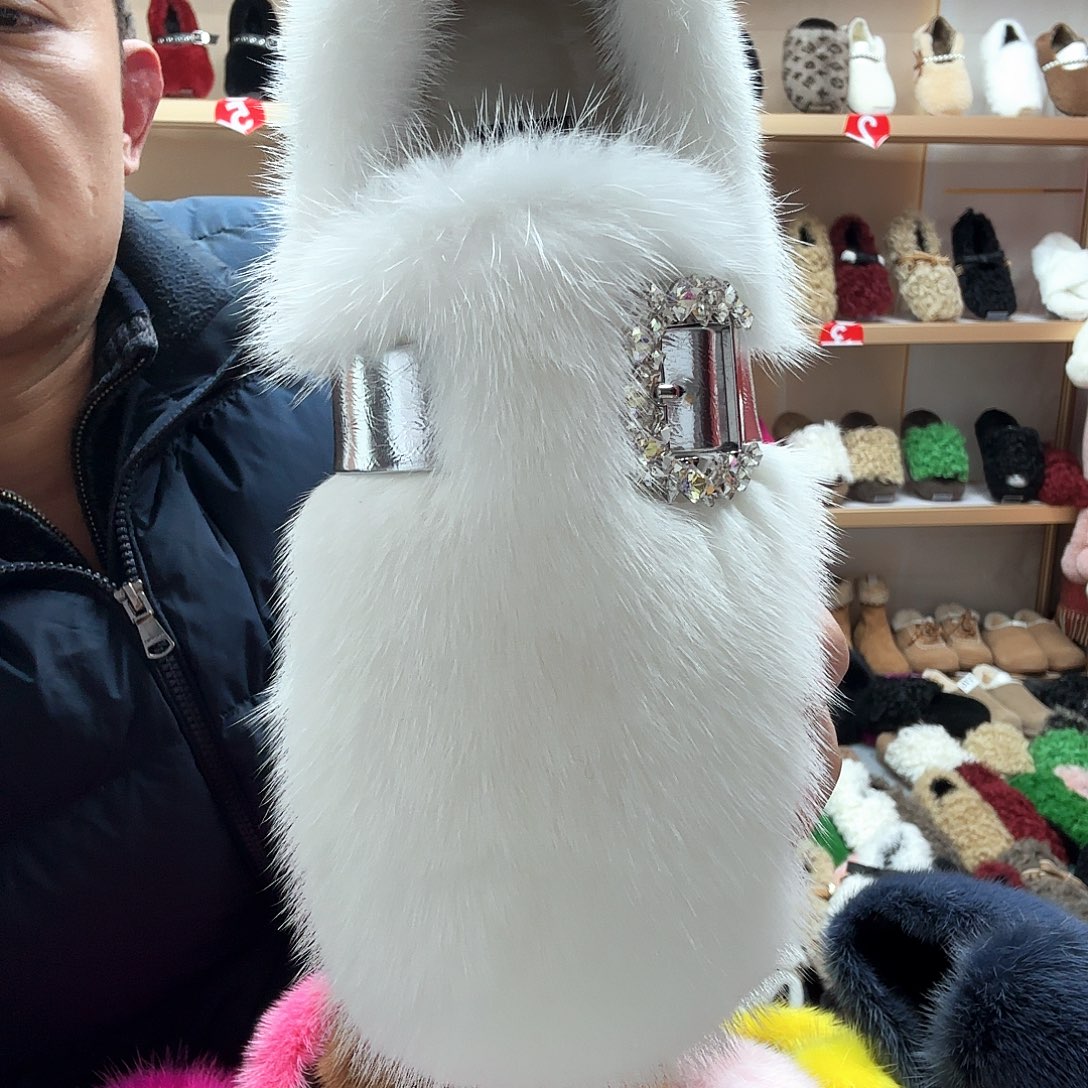 套趾款福利貂毛白色39码