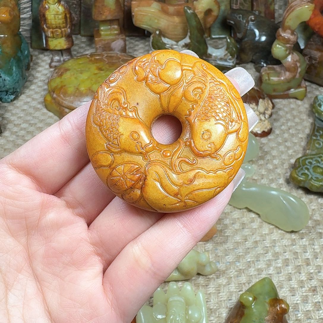 白玉菩提吊坠挂件