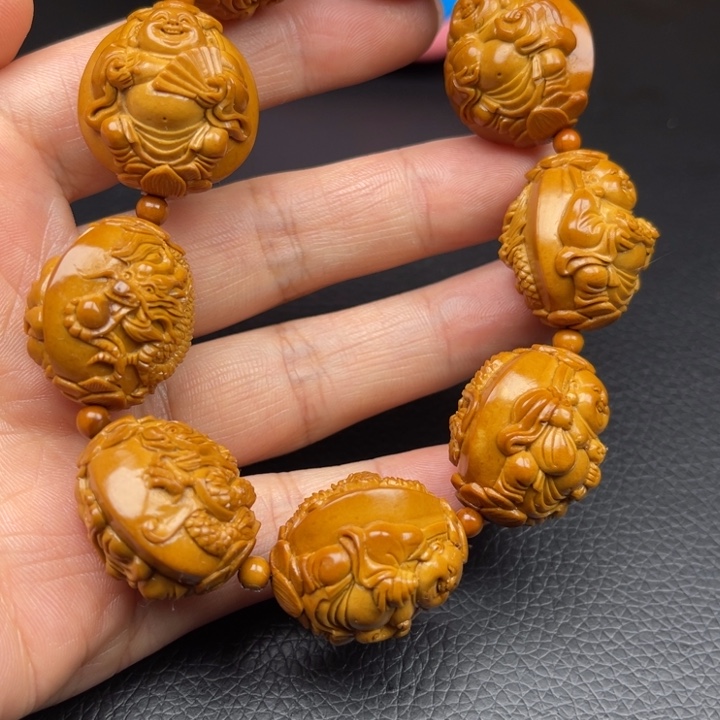 橄榄核手串/手链红***叶橄榄核……