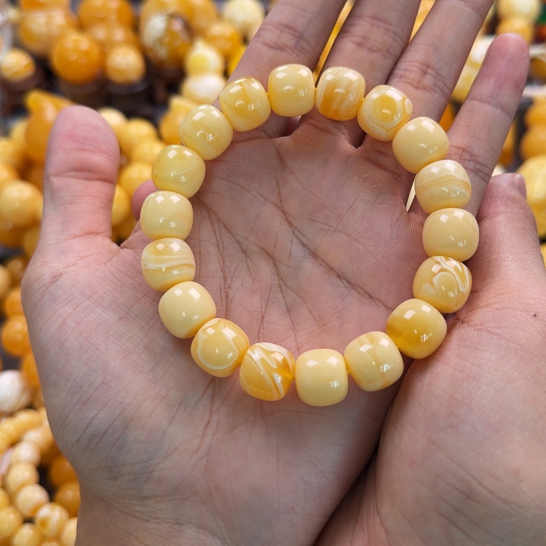 琥珀未镶嵌珠宝奇石13mm同料