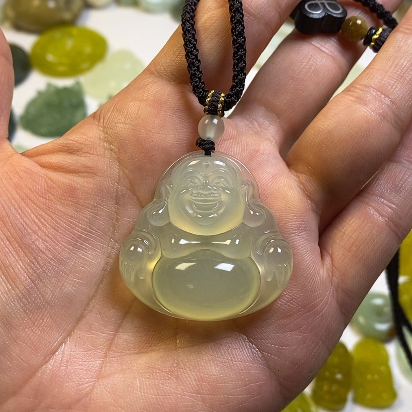 【闪购商品】蛇纹石玉颈饰未镶嵌想**好