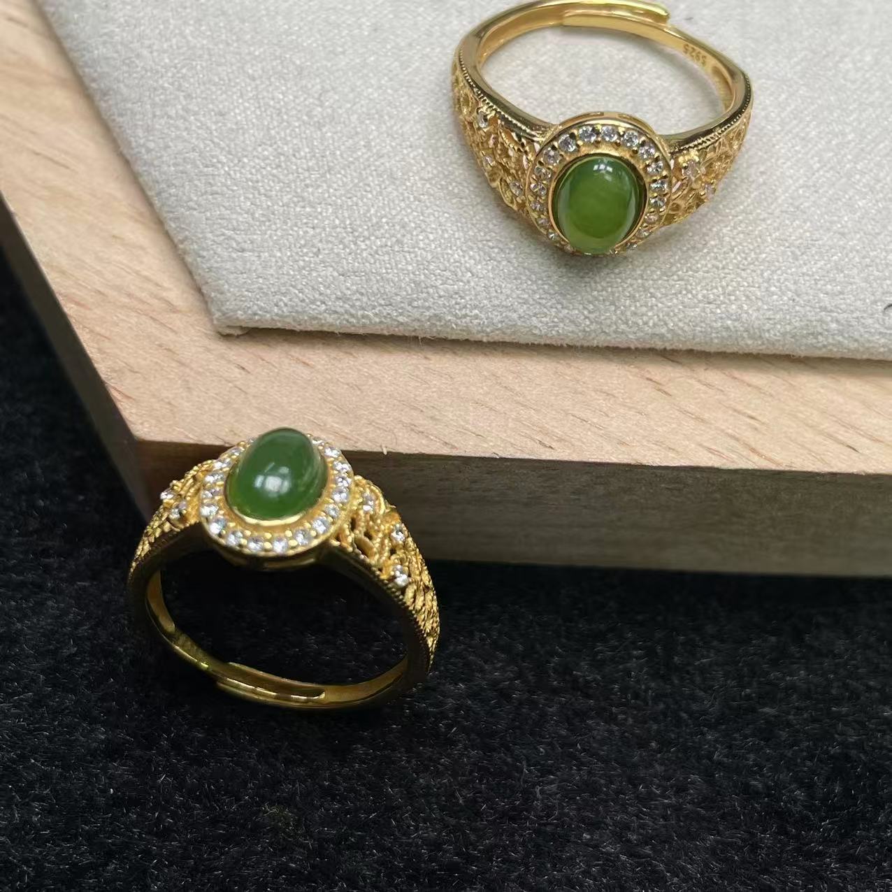 554707T14-3A3-和田玉戒指-多样性/发其一