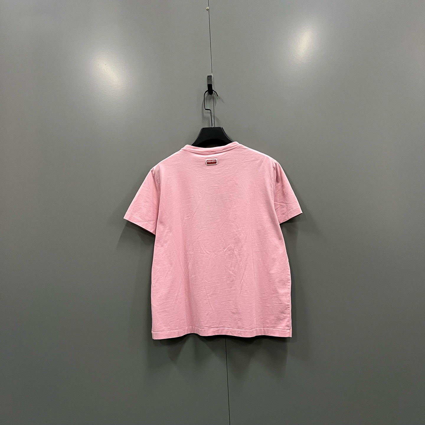 qq 粉色花朵logo短袖 XL码/016050