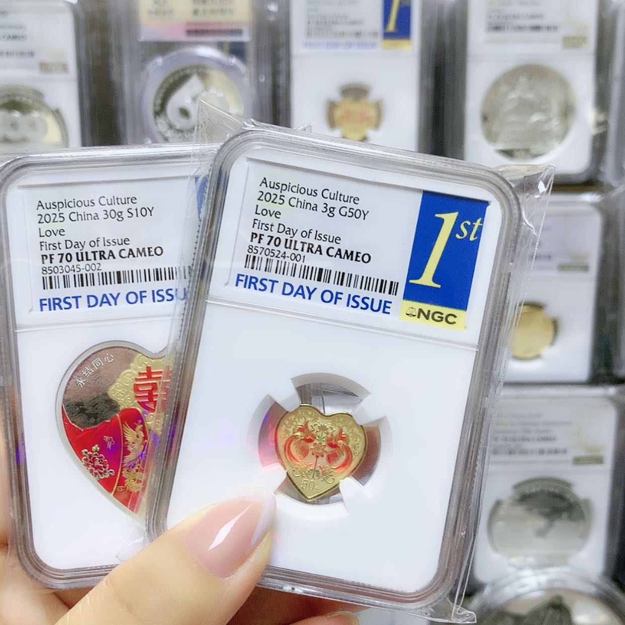 【闪购商品】纯银永结同心金银N70分