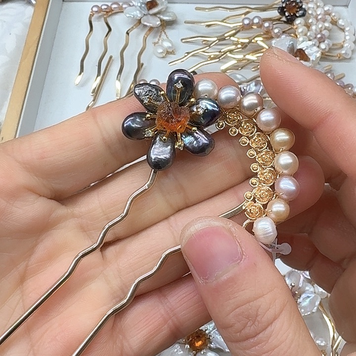 淡水珍珠珍珠银S925镶嵌