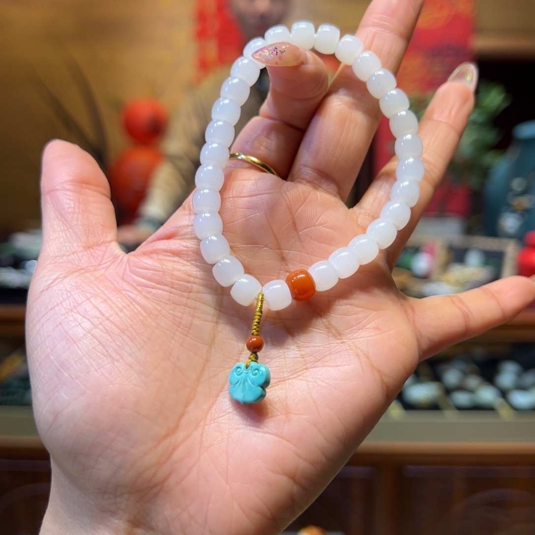 和田玉手链未镶嵌