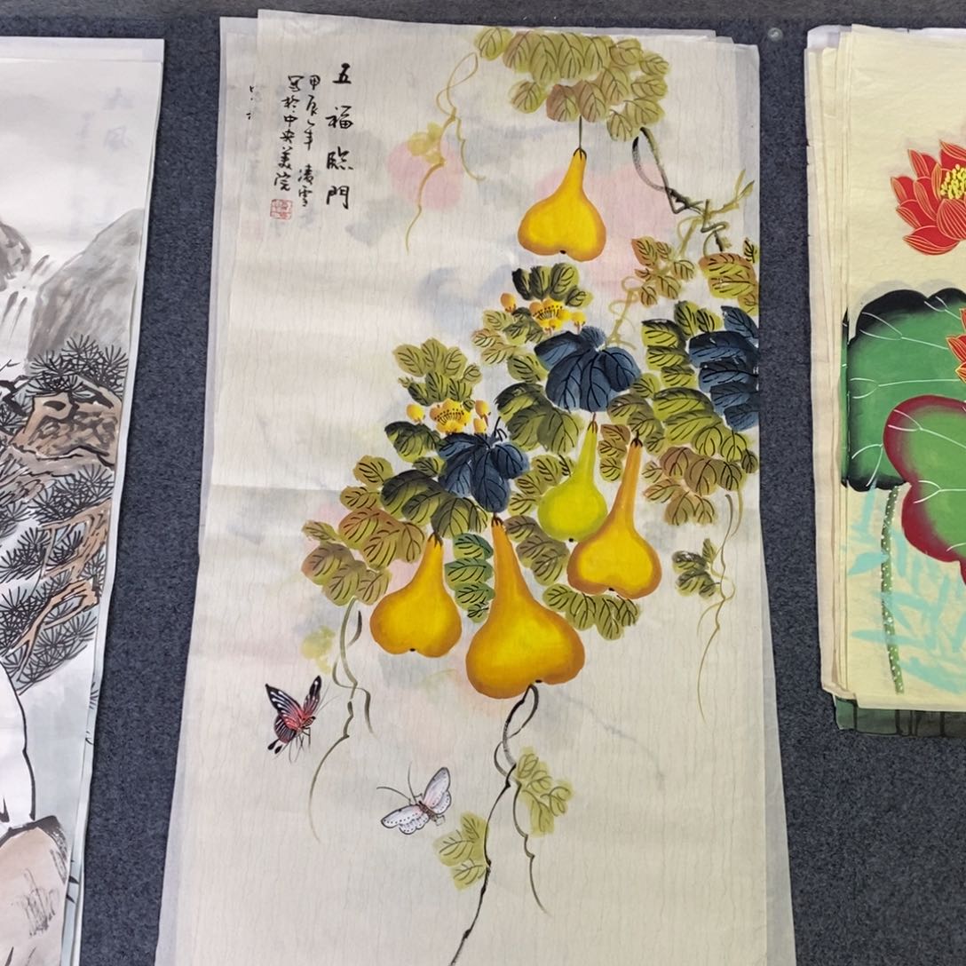 国画尺寸100✖️50三尺手绘