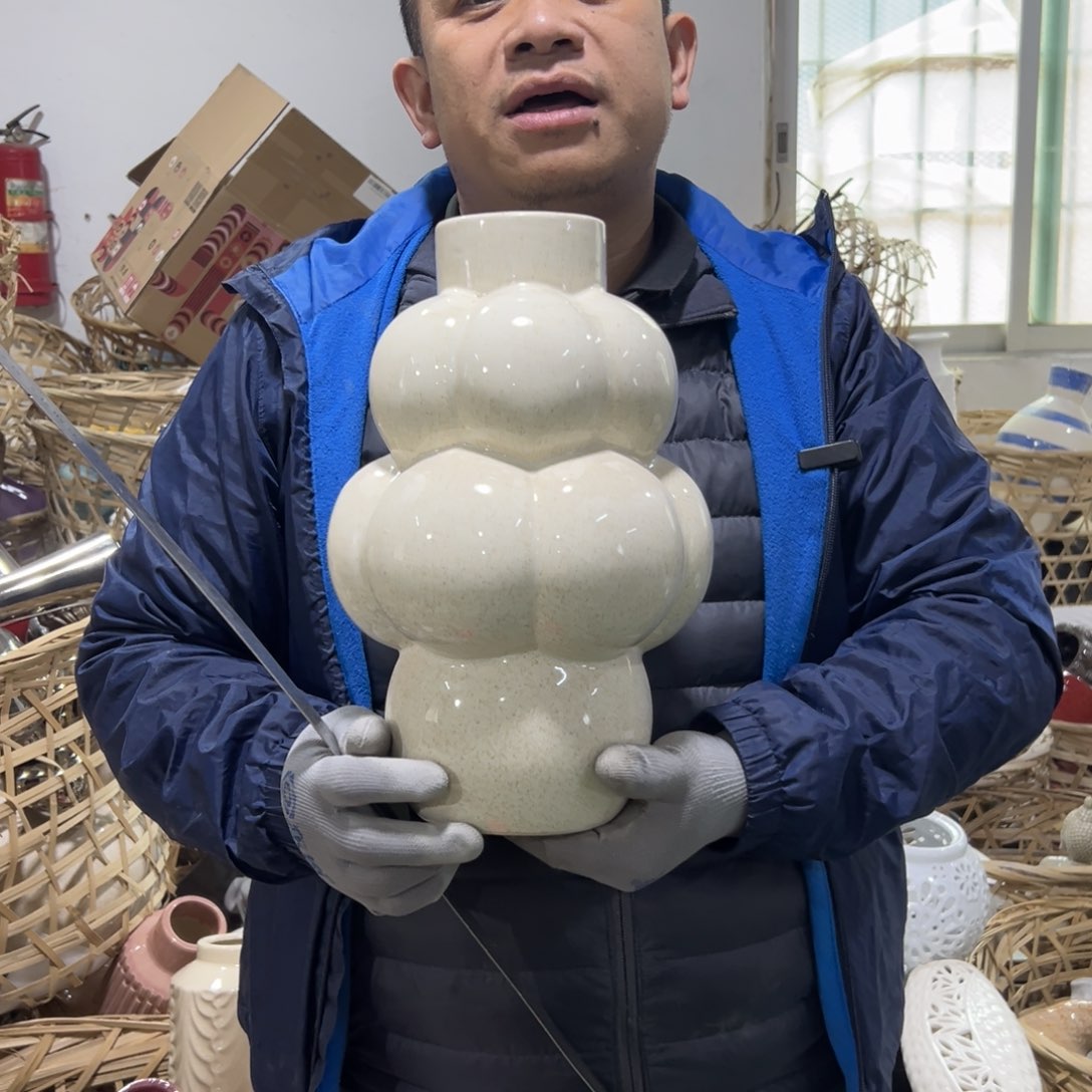 摆件46 号高中低温陶瓷工艺瓶（部分微瑕）