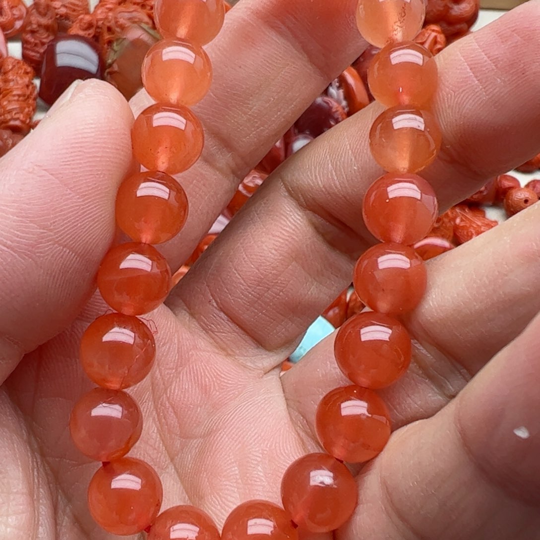 南红玛瑙配饰未镶嵌