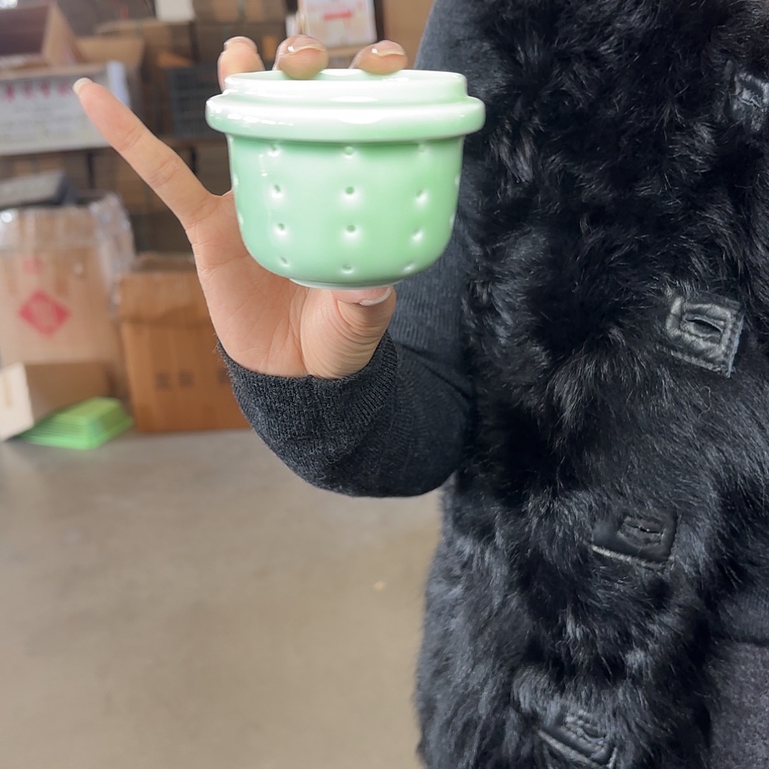 龙泉云间青瓷小米茶器