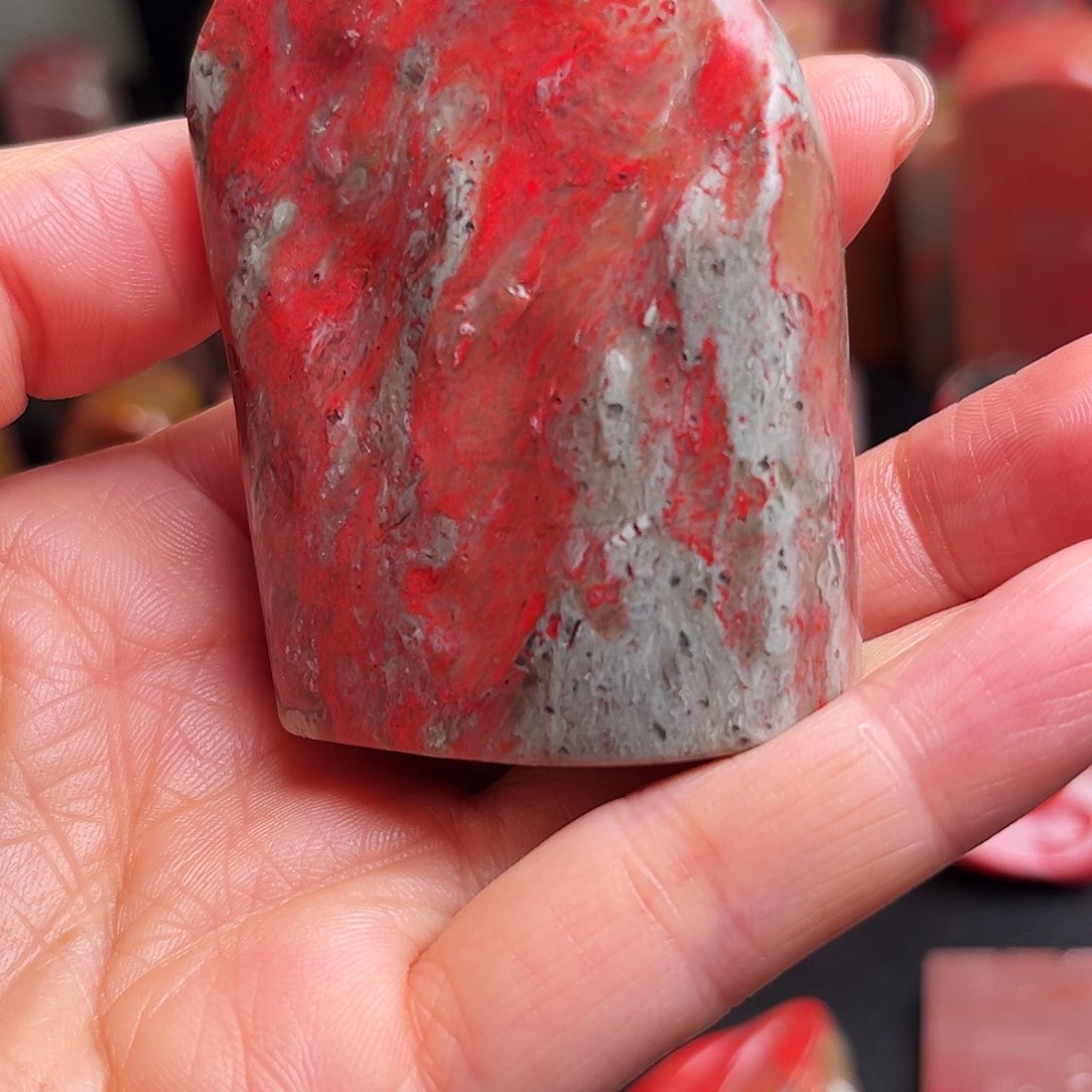 昌化石印石鸡血石随形章