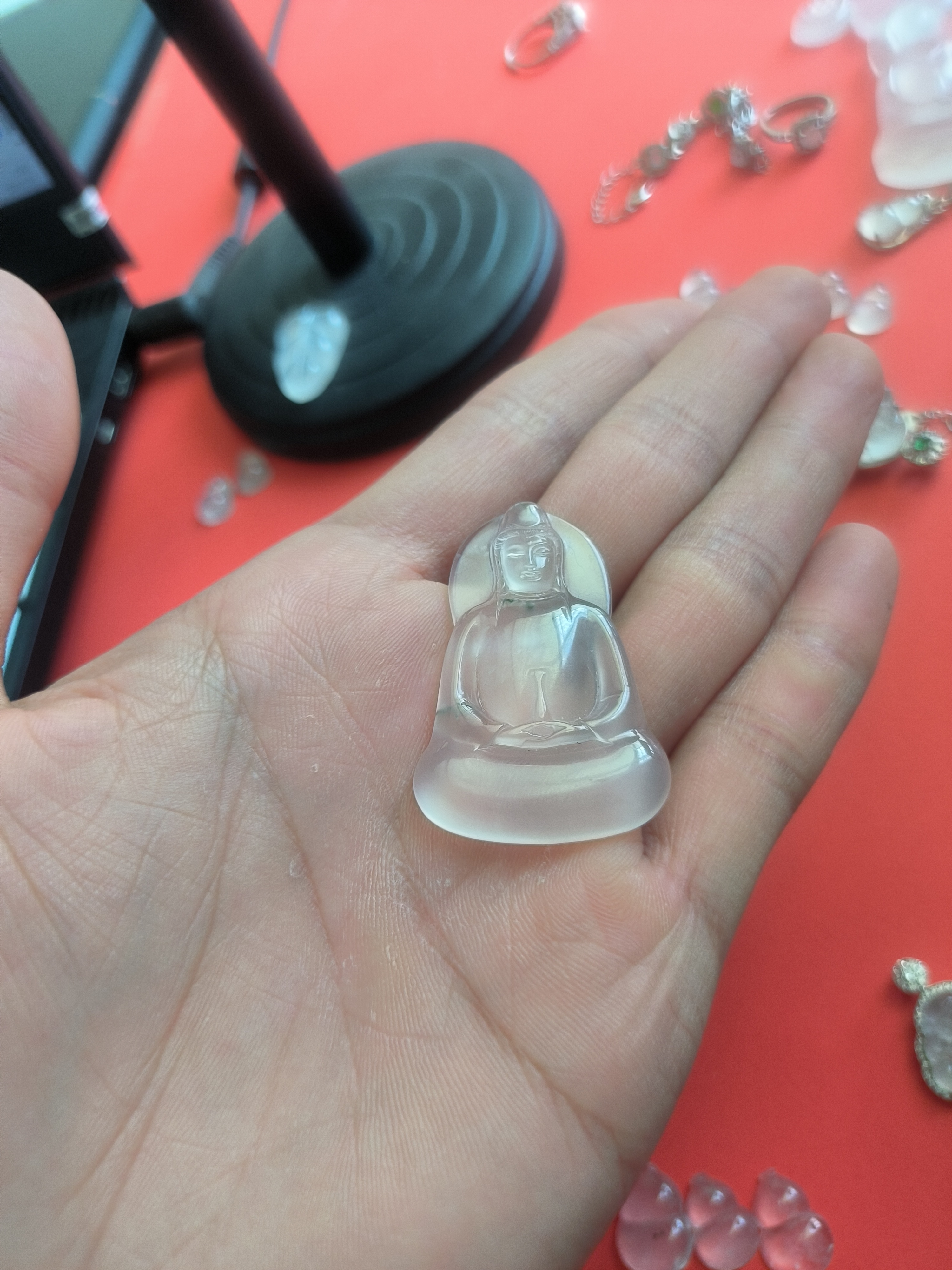 俄玉素衣观音修长款