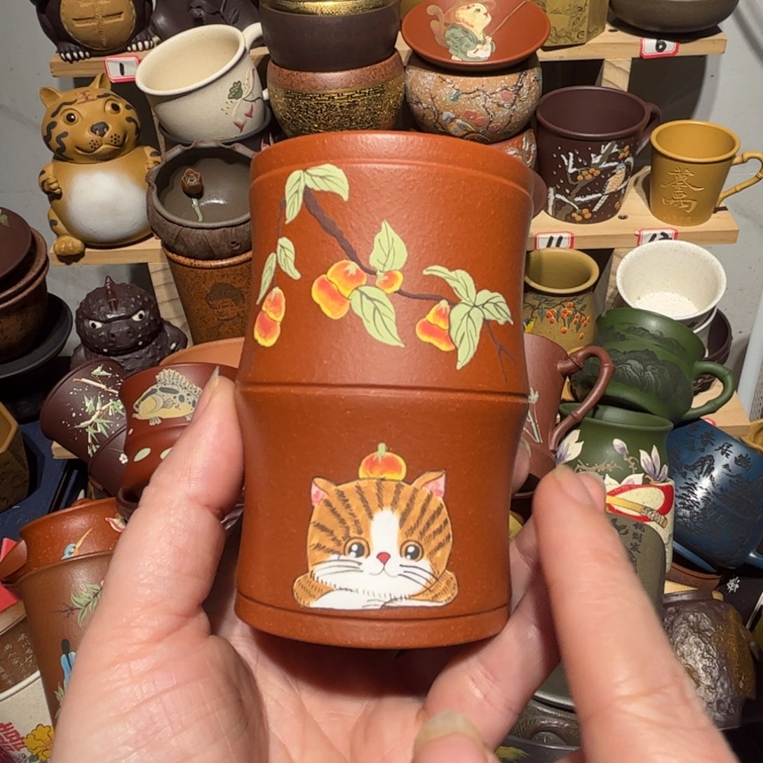 紫砂茶杯宜兴紫砂主人杯