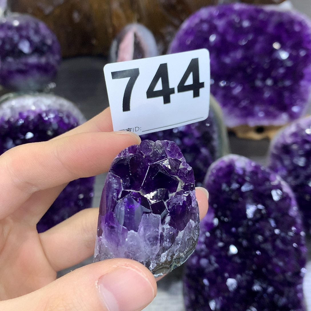 紫晶珠宝半成品未镶嵌744