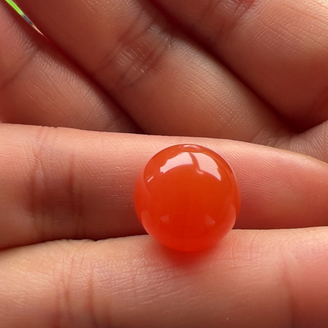 南红玛瑙未镶嵌圆珠12.9
