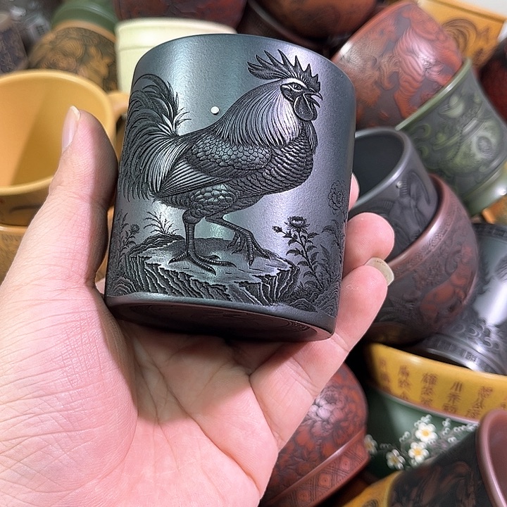 茶杯紫砂全手工紫砂主人杯