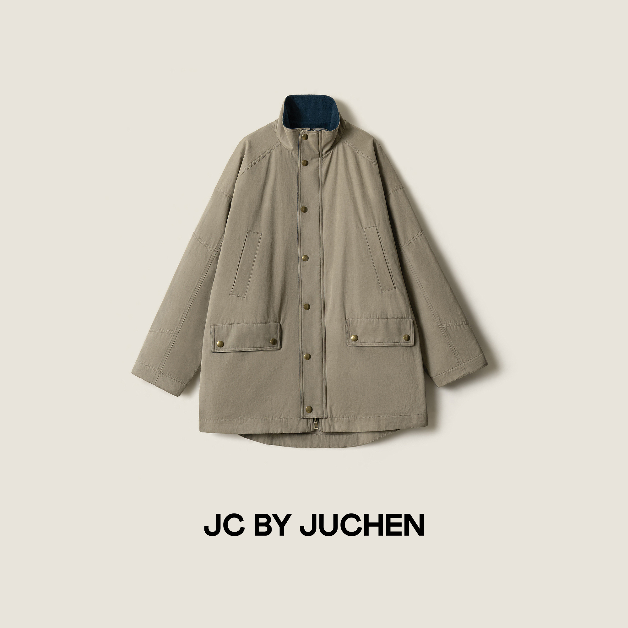 “沙岩御寒层”柔软摇粒绒中长款直筒轻机能风衣外套 FW102020-194